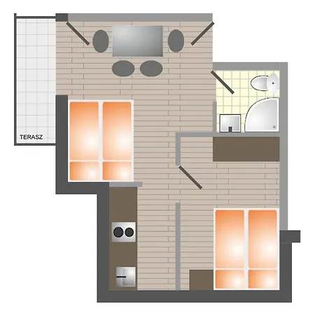 アパート Kikoeto Balatonboglár